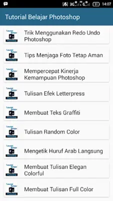 Tutorial Belajar Photoshop android App screenshot 4