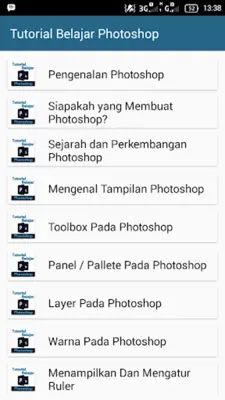 Tutorial Belajar Photoshop android App screenshot 6